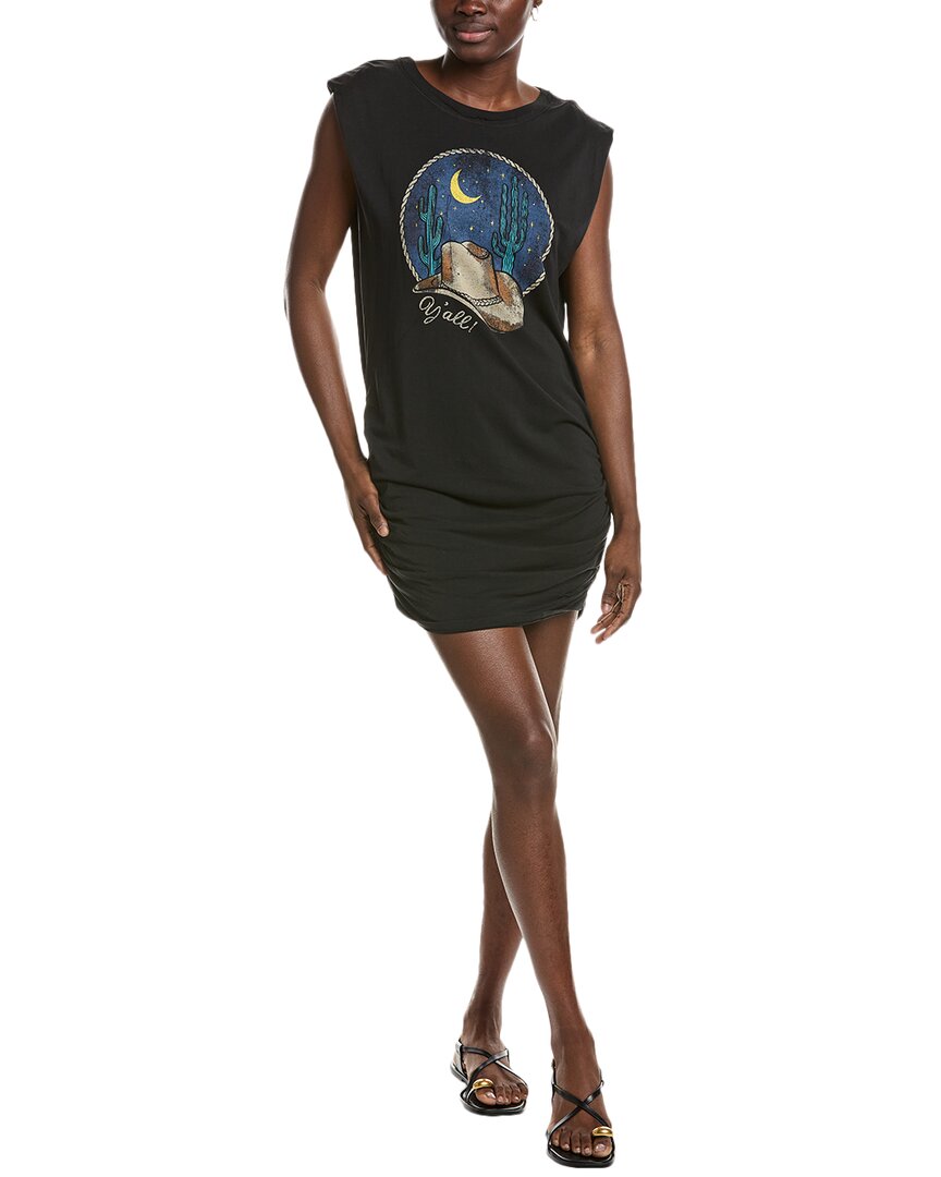 PROJECT SOCIAL T PROJECT SOCIAL T GOOD NIGHT Y'ALL SIDE RUCHED T-SHIRT DRESS