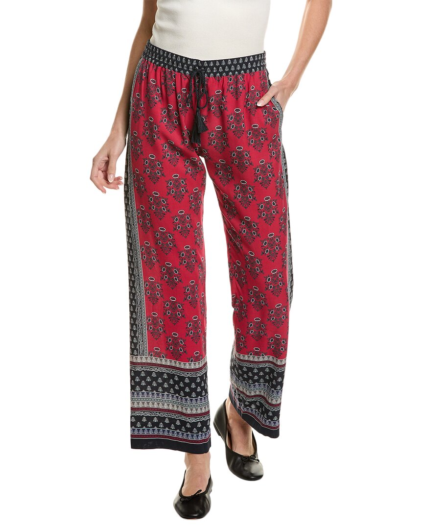 Shop Go By Go Silk Go> By Gosilk Wide Angle Silk Pant In Red