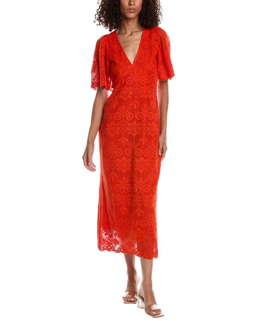 Rhode Eda Lace Midi Dress