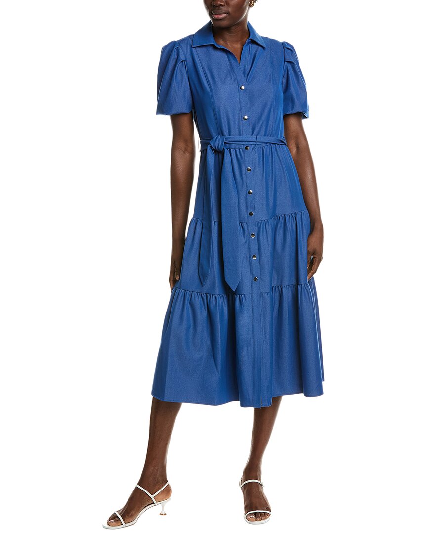 T Tahari Tiered Shirtdress