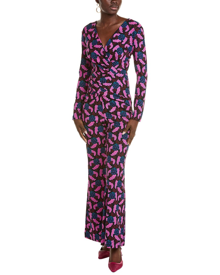 Diane Von Furstenberg Ursula Printed Jersey Jumpsuit In Pink