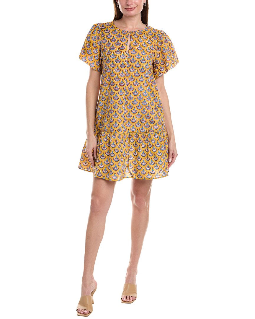 LILLA P LILLA P FLUTTER SLEEVE DRESS