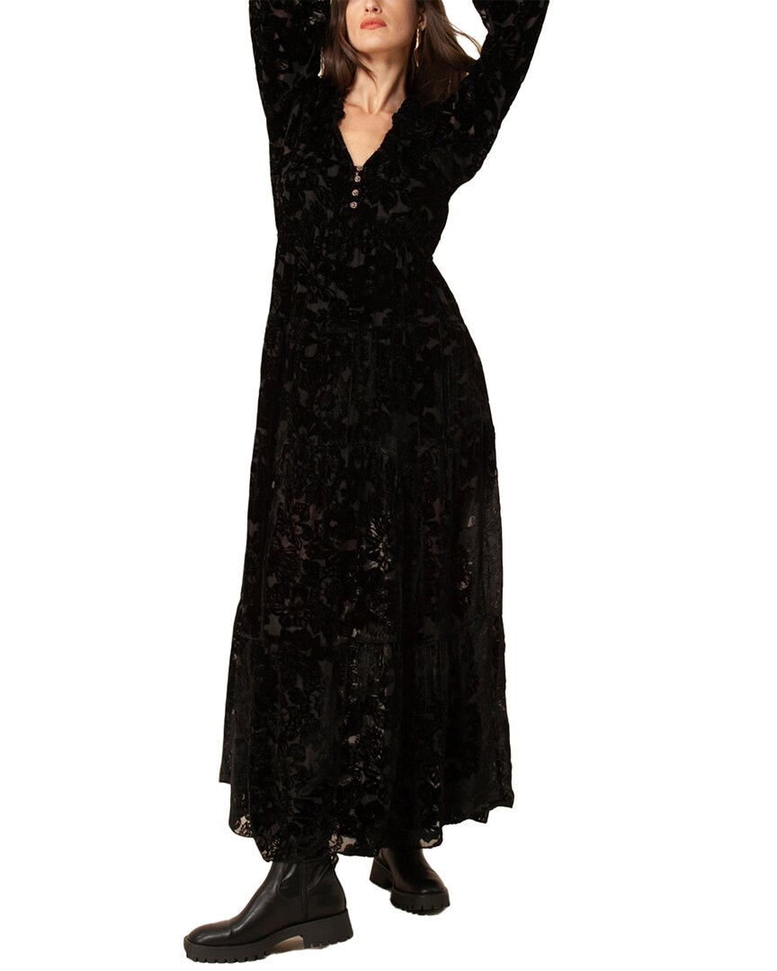 Hale Bob Velvet Burnout Silk-blend Dress
