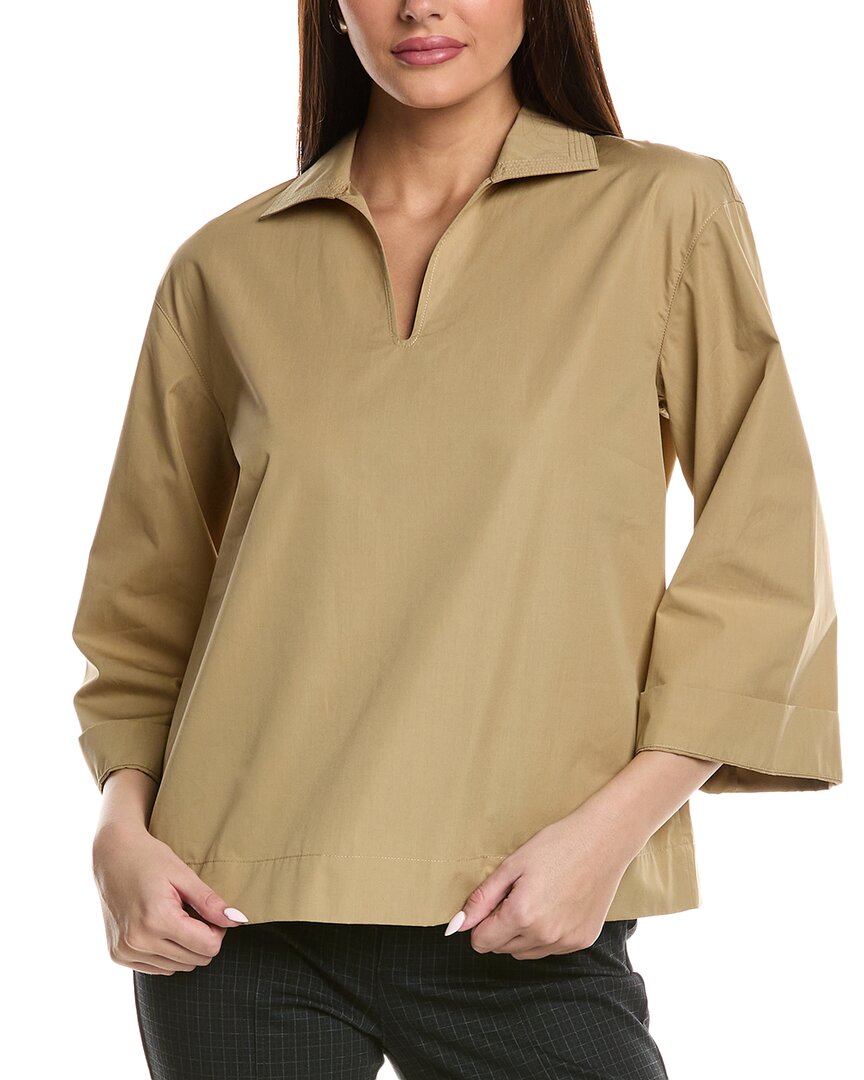 Lafayette 148 New York Dales Blouse In Nude