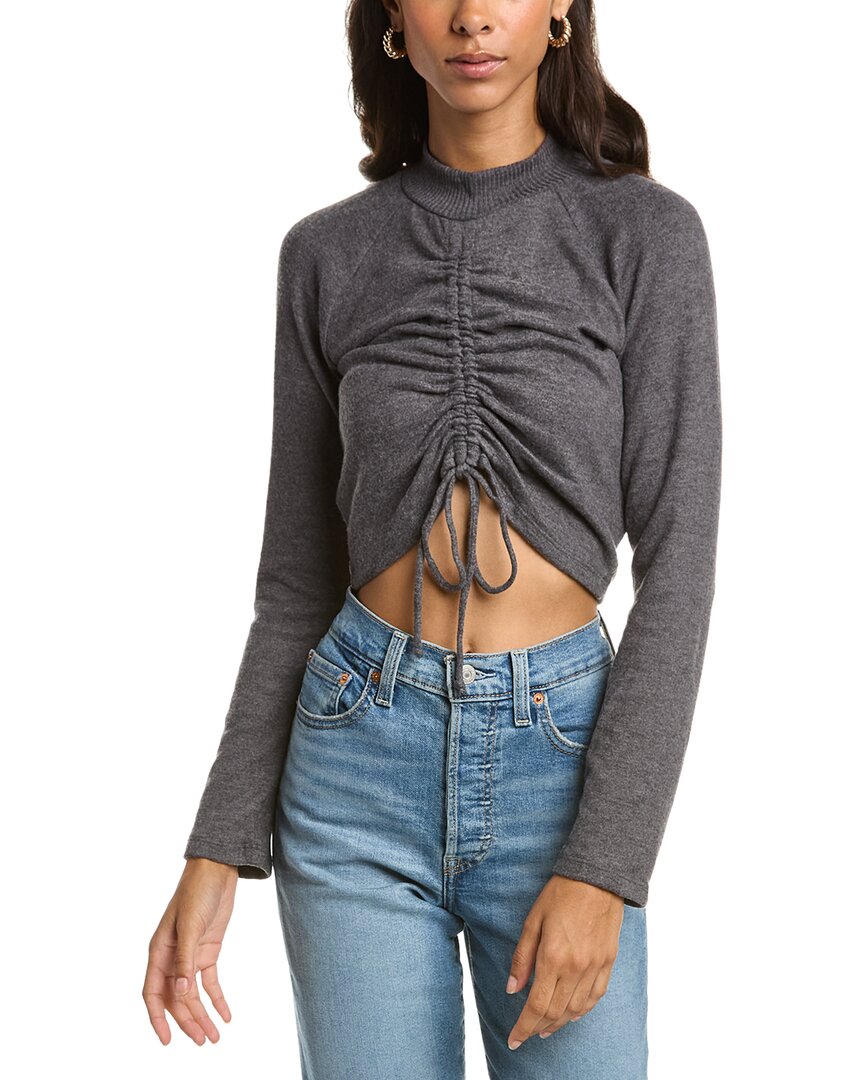 Shop Project Social T Dreamiest Ruched Top In Grey