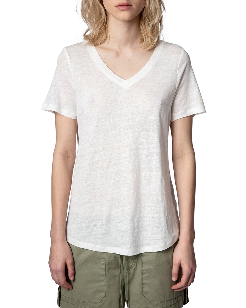 Zadig & Voltaire Story Wings Fishnet Cotton T-shirt