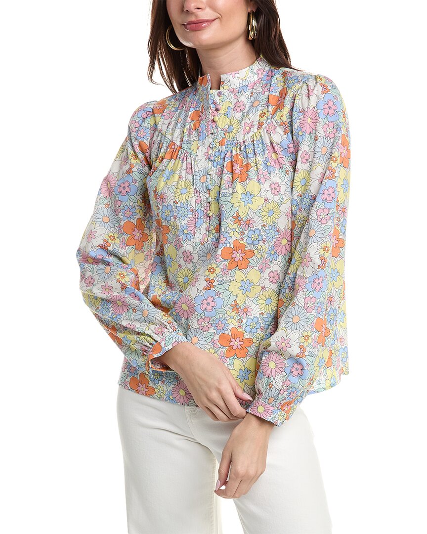Fate Floral Top In Yellow
