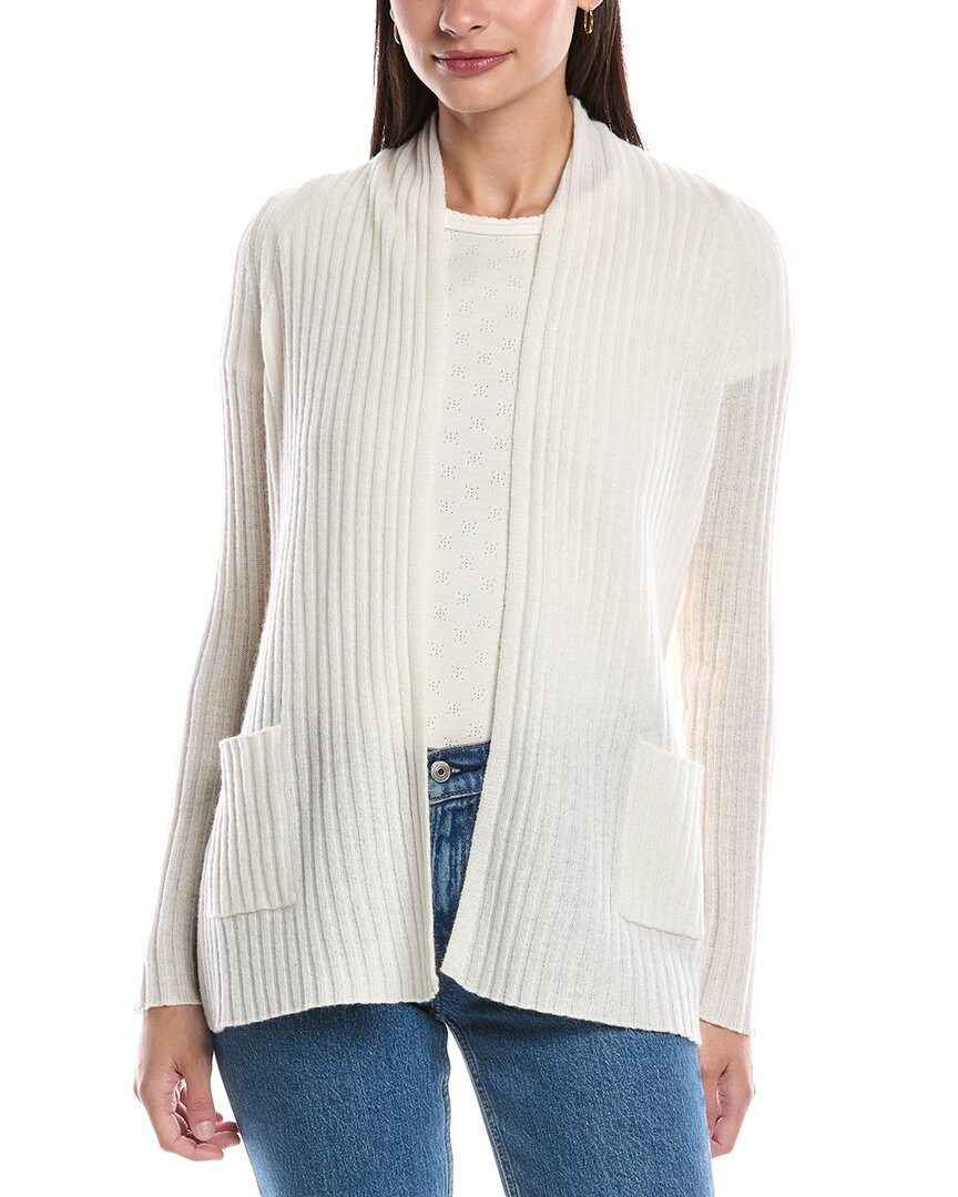 Alashan Cashmere Cozy Rib Raglan Cashmere Duster In White