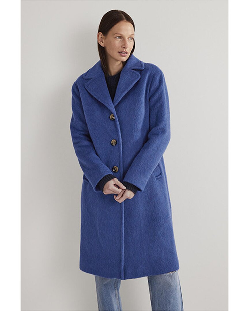 Shop Boden Wool-blend Collared Coat