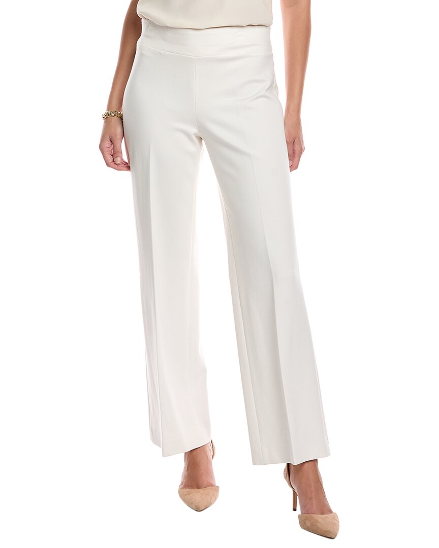Anne Klein Pull-on Wide Leg Trouser In White