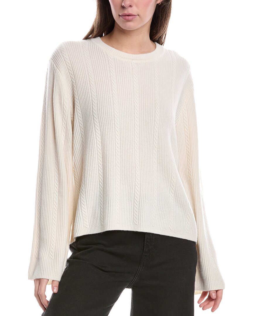 Rag & Bone Maud Cashmere Sweater In White