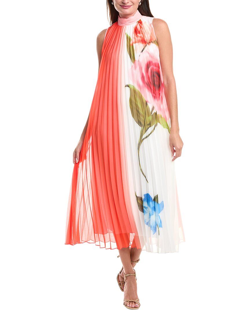 Elie Tahari The Reilley Spring Memory Maxi Dress In White