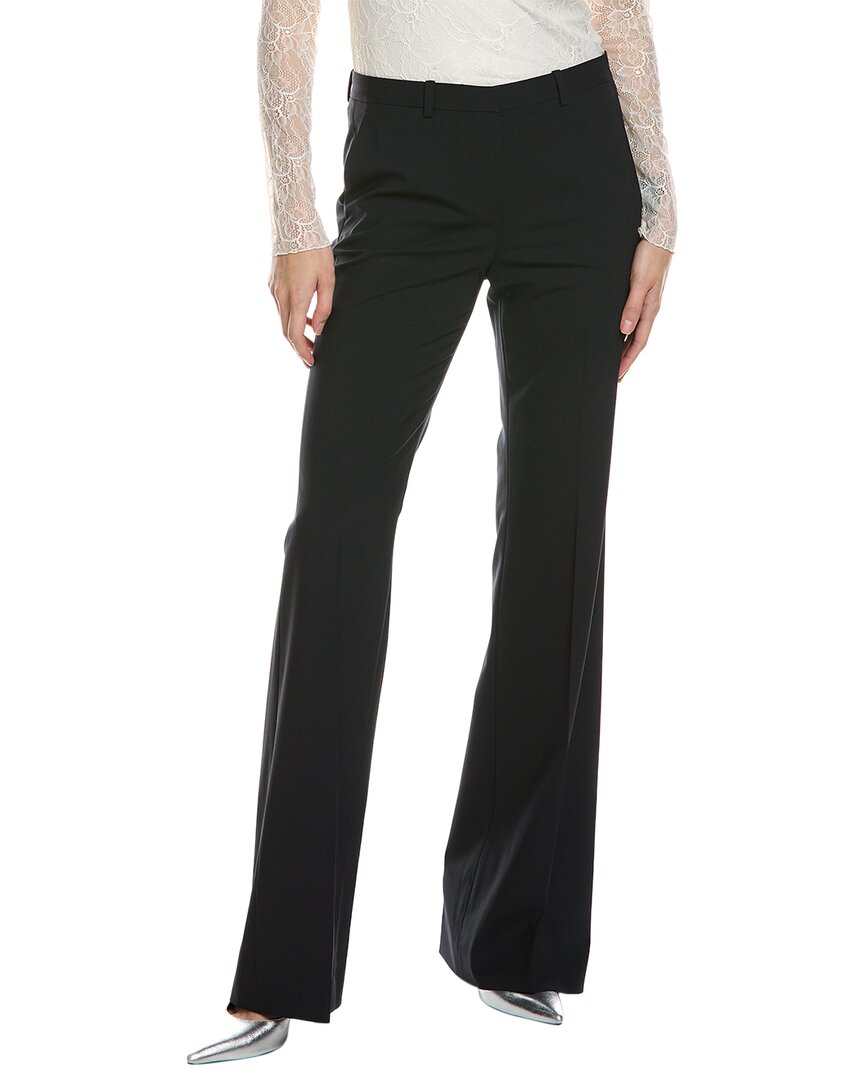 Shop Theory Demitria Wool-blend Pant In Black