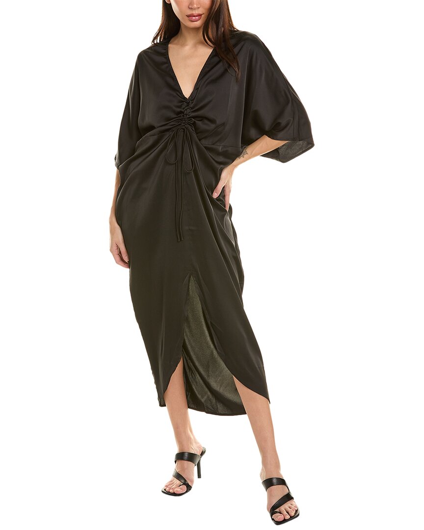 Shop Elan Cinched Maxi Dress In Black