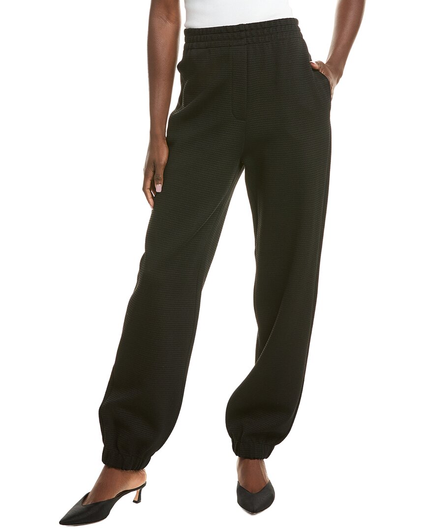 St John St. John Pique Jersey Jogger Pant In Black