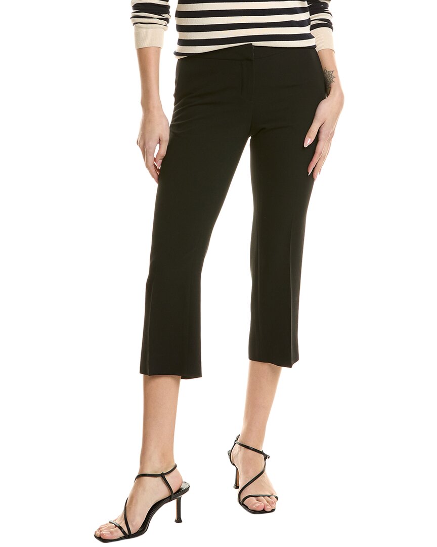 Lafayette 148 New York Manhattan Crop Flare Pant In Black