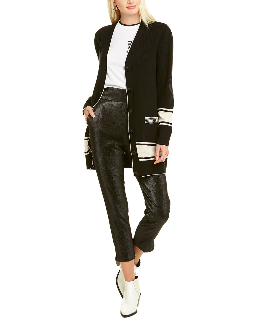 Image of Elisabetta Franchi Ribbed Cardigan
