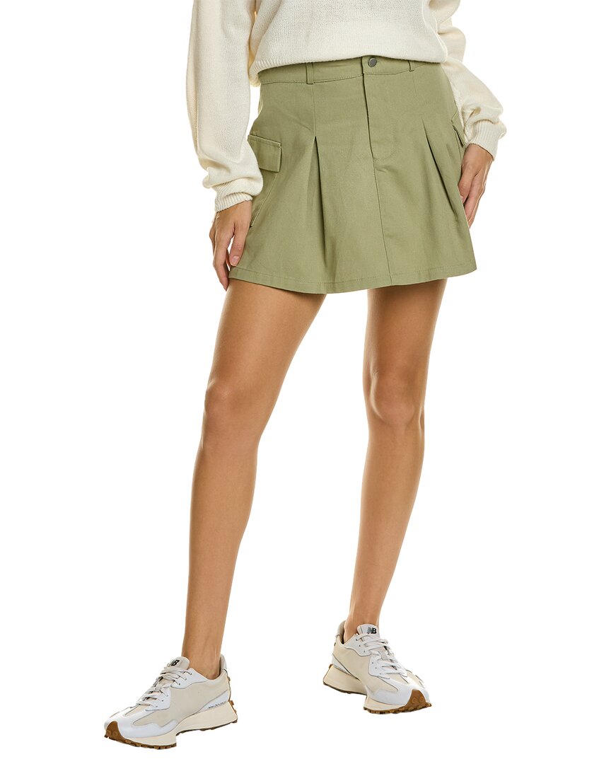Shop Harper Mini Skirt In Green