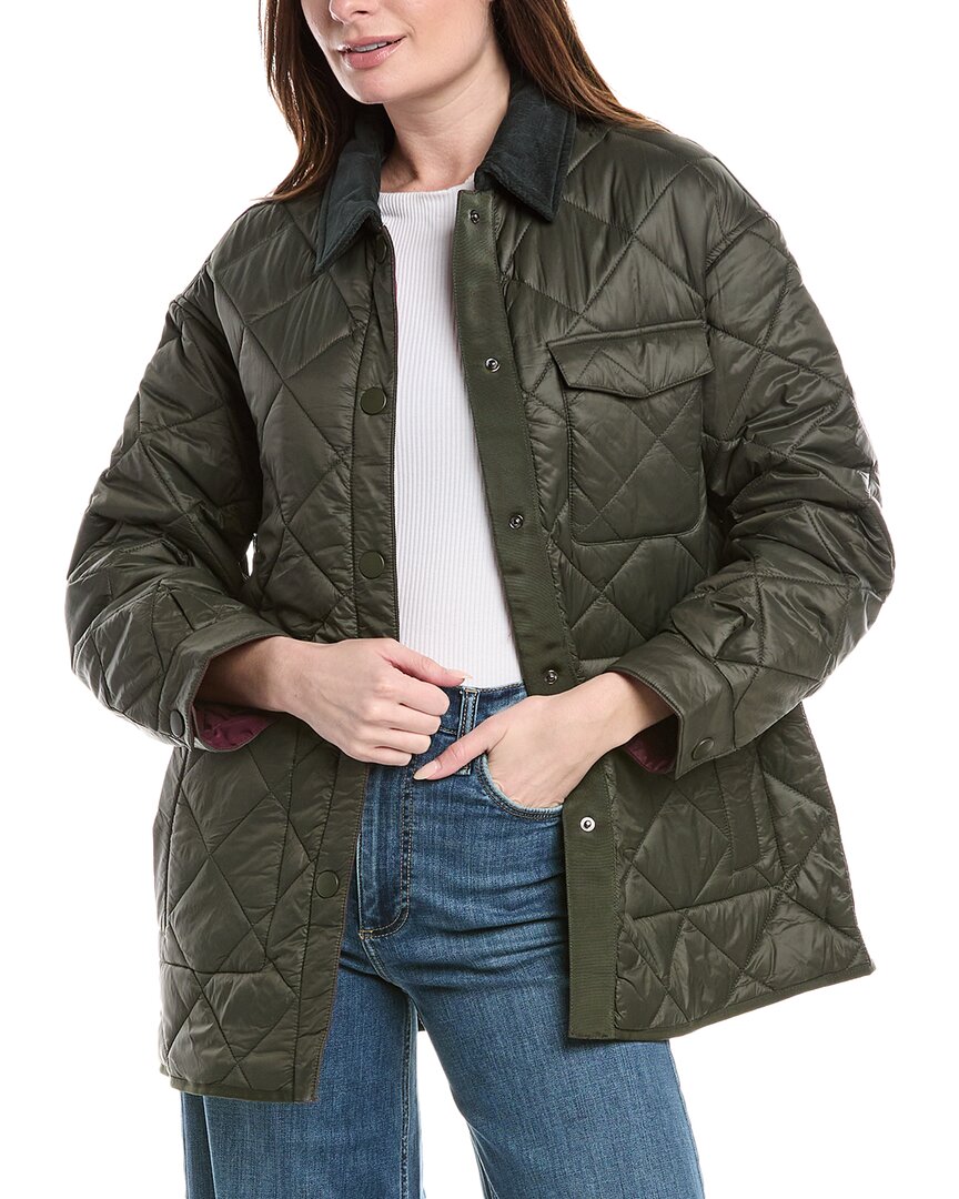 Sam Edelman Quilted Jacket In Green