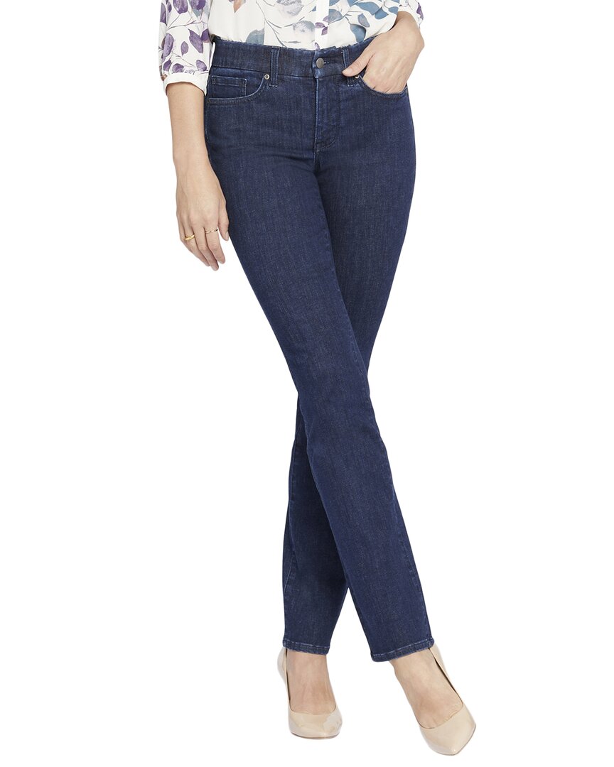 Nydj Waist Match Marilyn Straight Leg Jeans In Blue