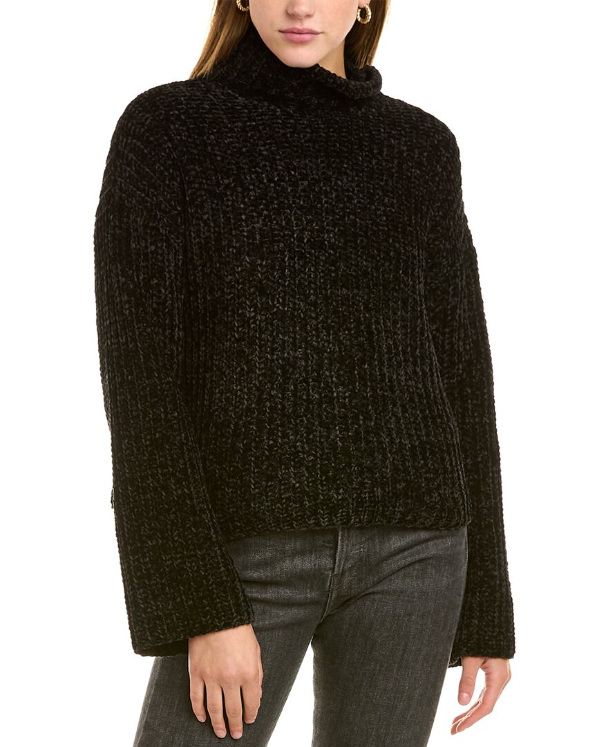 Bella Dahl Turtle Neck Sweater In Black