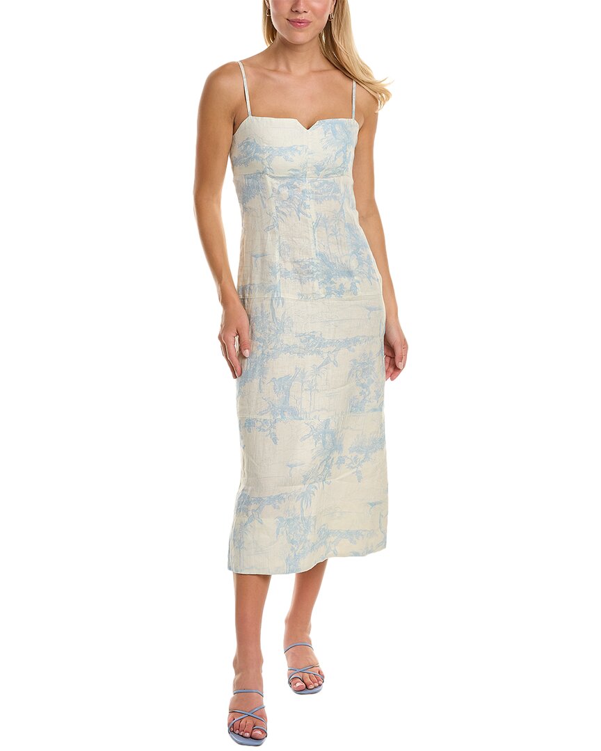 brown linen wrap dress Ilio Sleeveless Linen Wrap Midi Dress in Cocoa By DISSH