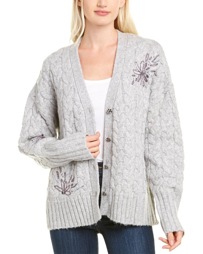 Image of Cinq a Sept Victoria Alpaca & Wool-Blend Cardigan