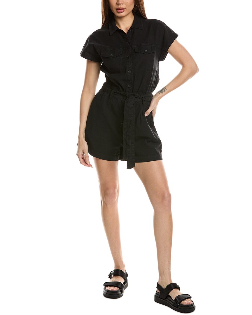 Bella Dahl Searose Rolled Sleeve Linen-blend Romper