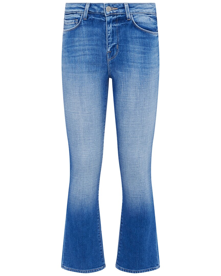 L Agence L'agence Tati High-rise Hayward Crop Micro Bootcut Jean In Blue