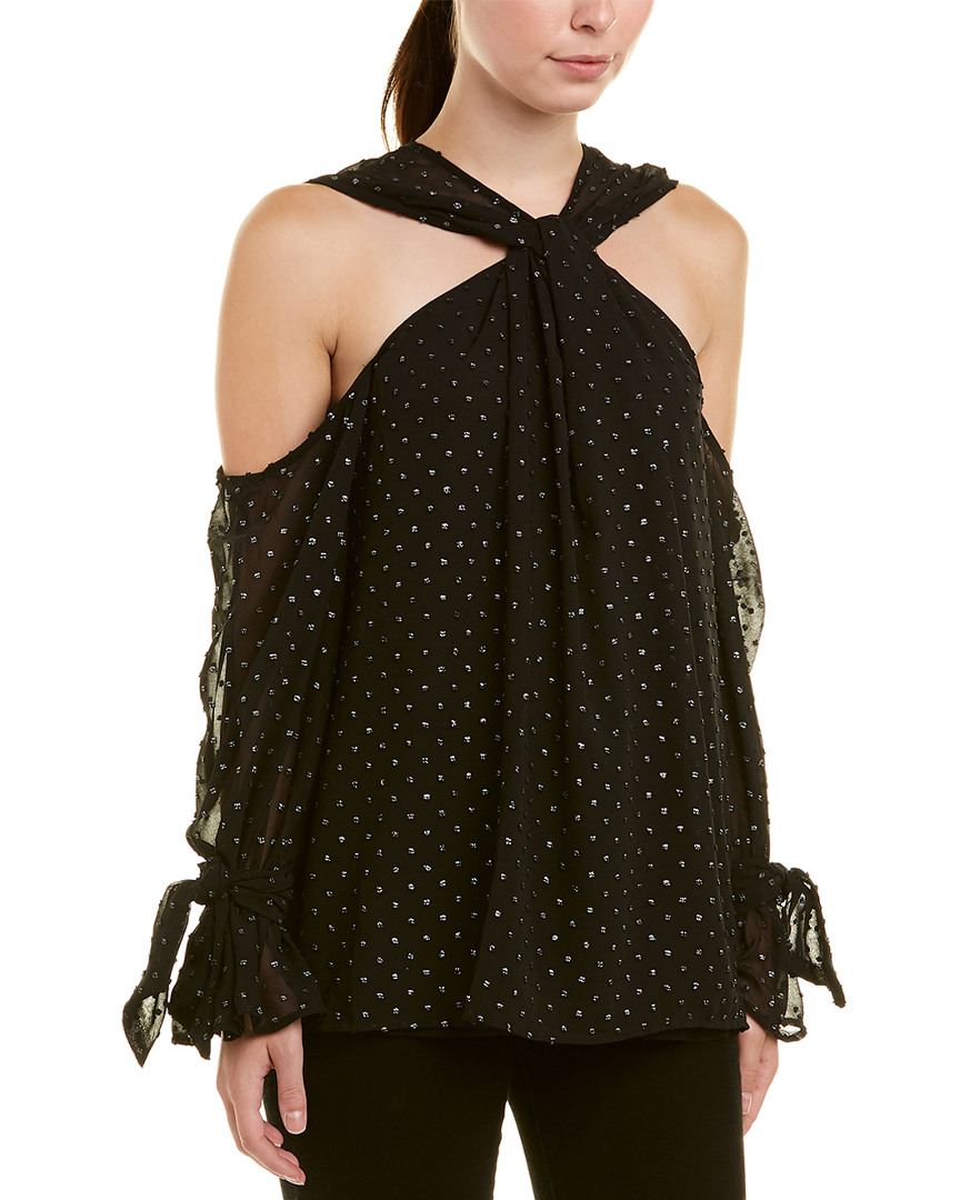 Image of Bardot Neck Tie Top