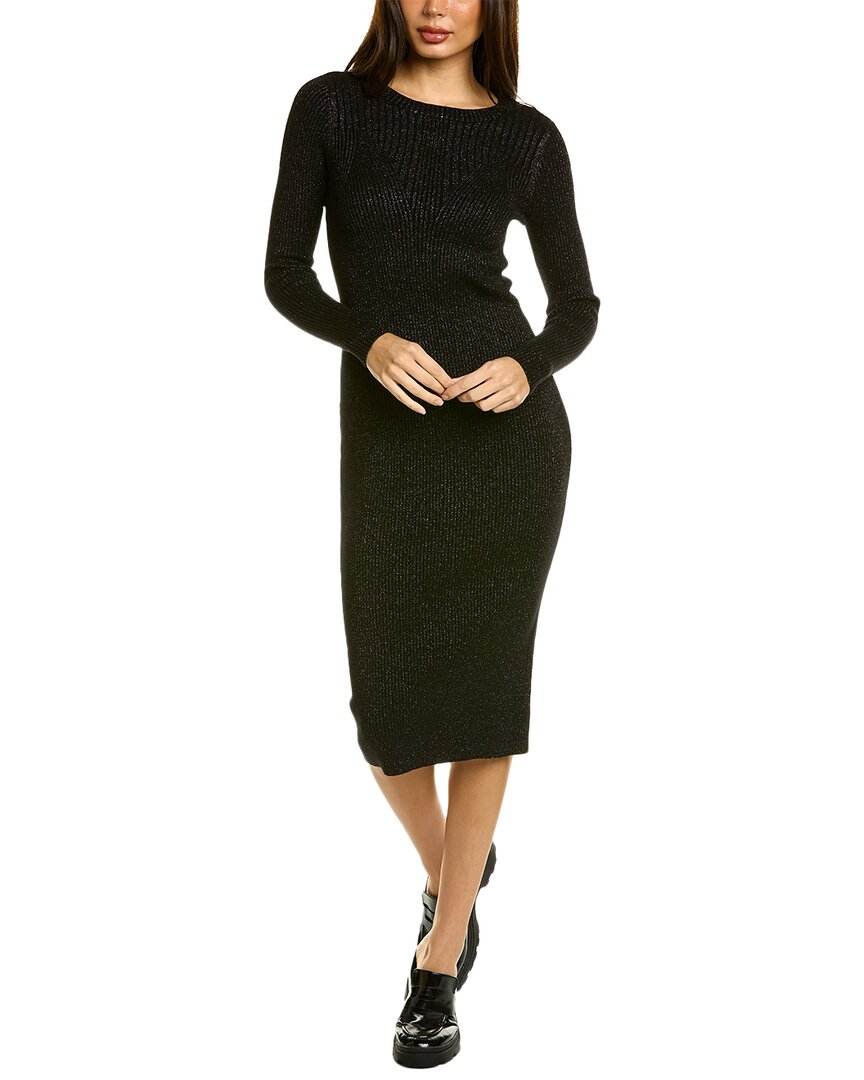 Shop Kourt Alexandra Midi Dress In Black