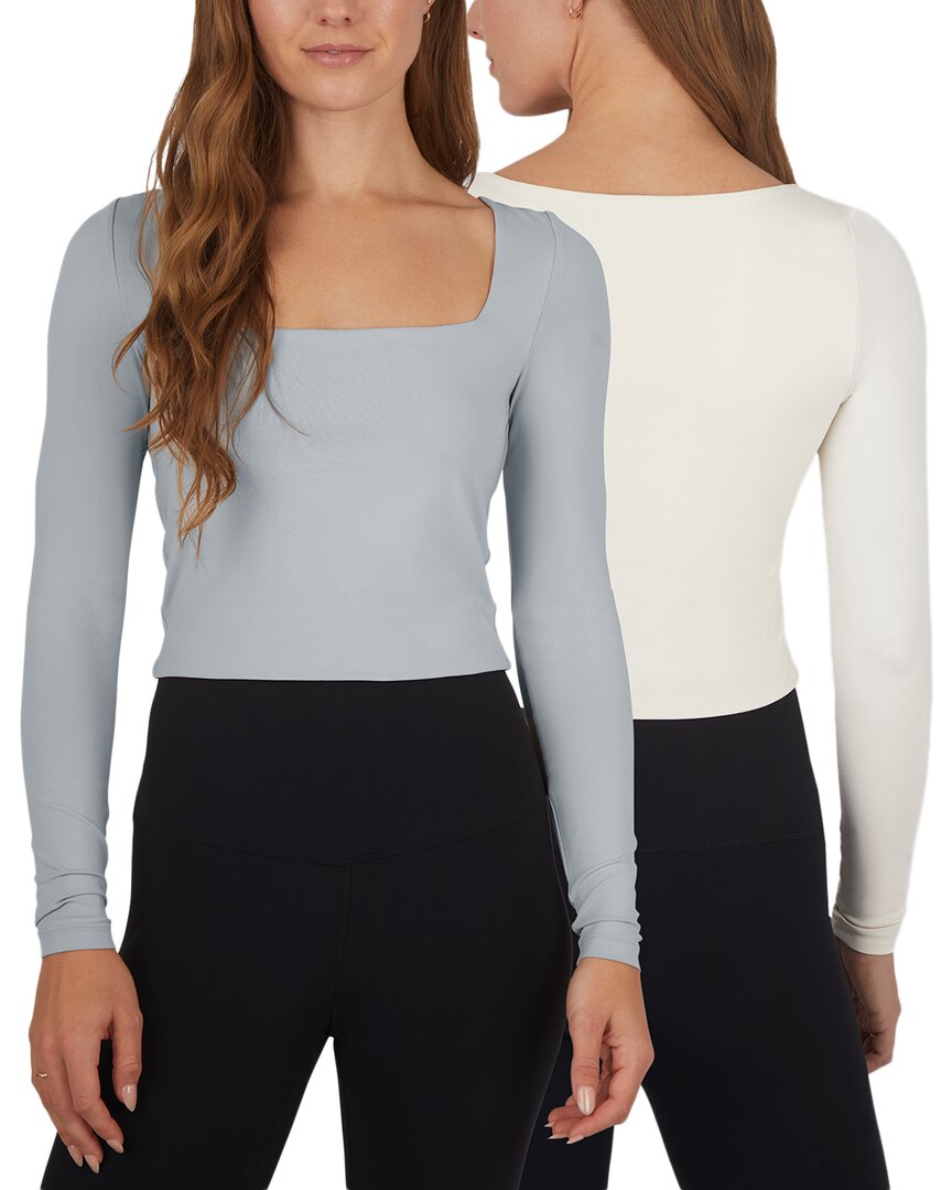 Yogalicious 2pk Contour Olivia Crop Shirt