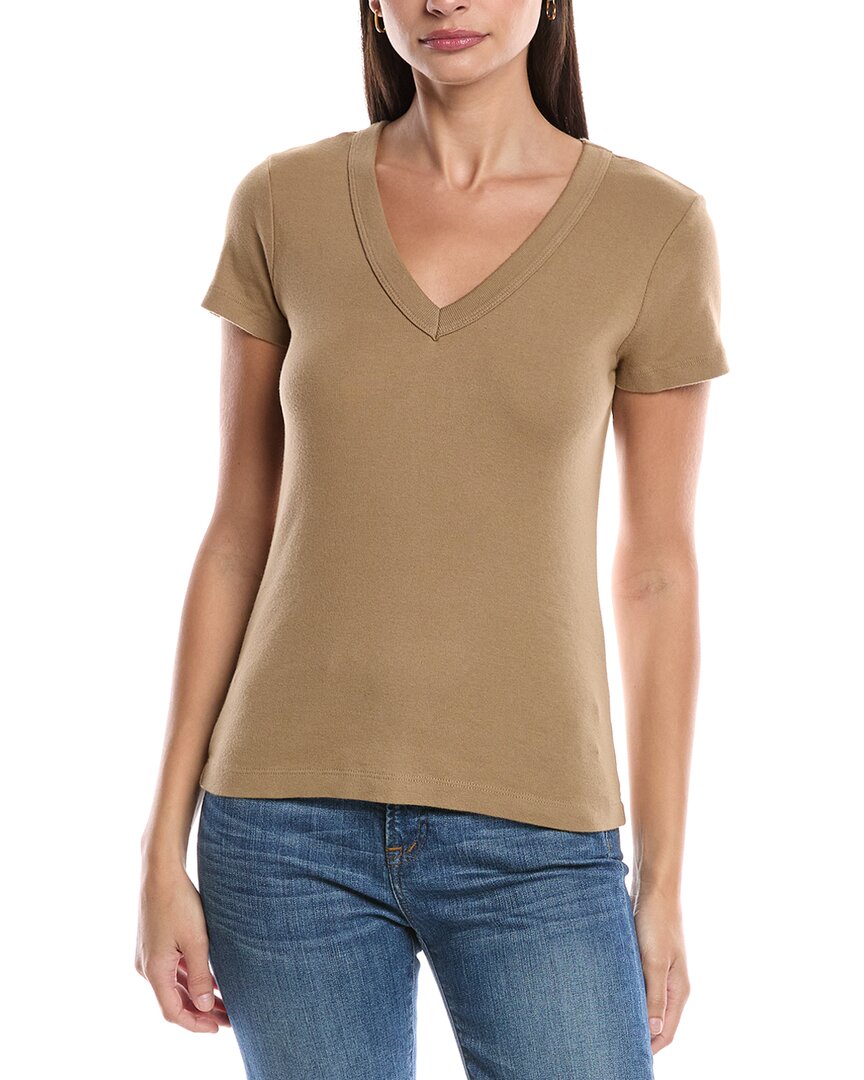 Michael Stars Nikki V-neck T-shirt In Nude