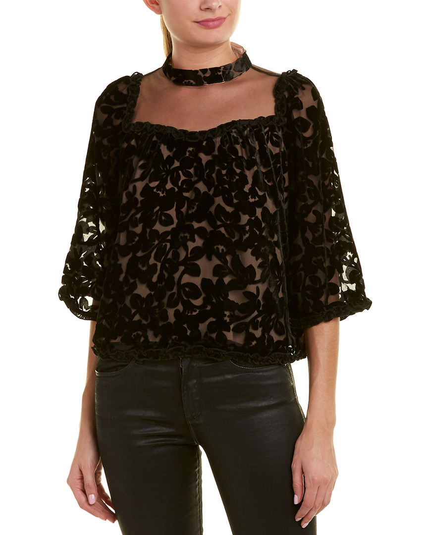 Image of Foxiedox Velvet Burnout Top