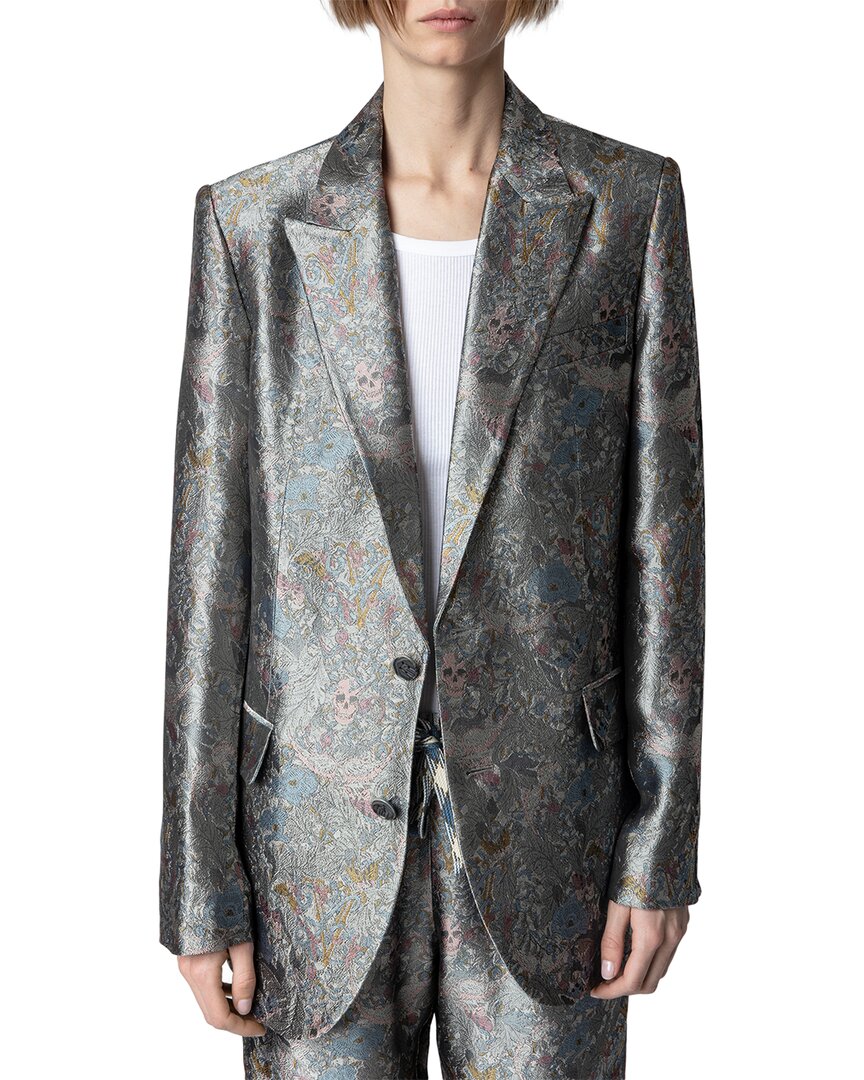 Zadig & Voltaire Vegy Jac British Flowers Blazer Women's | eBay