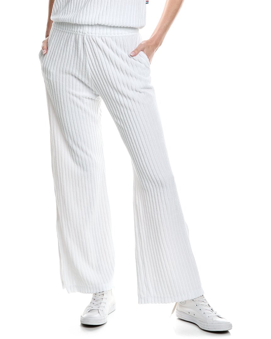 Shop Sol Angeles Riviera Terry Slit Pant In White