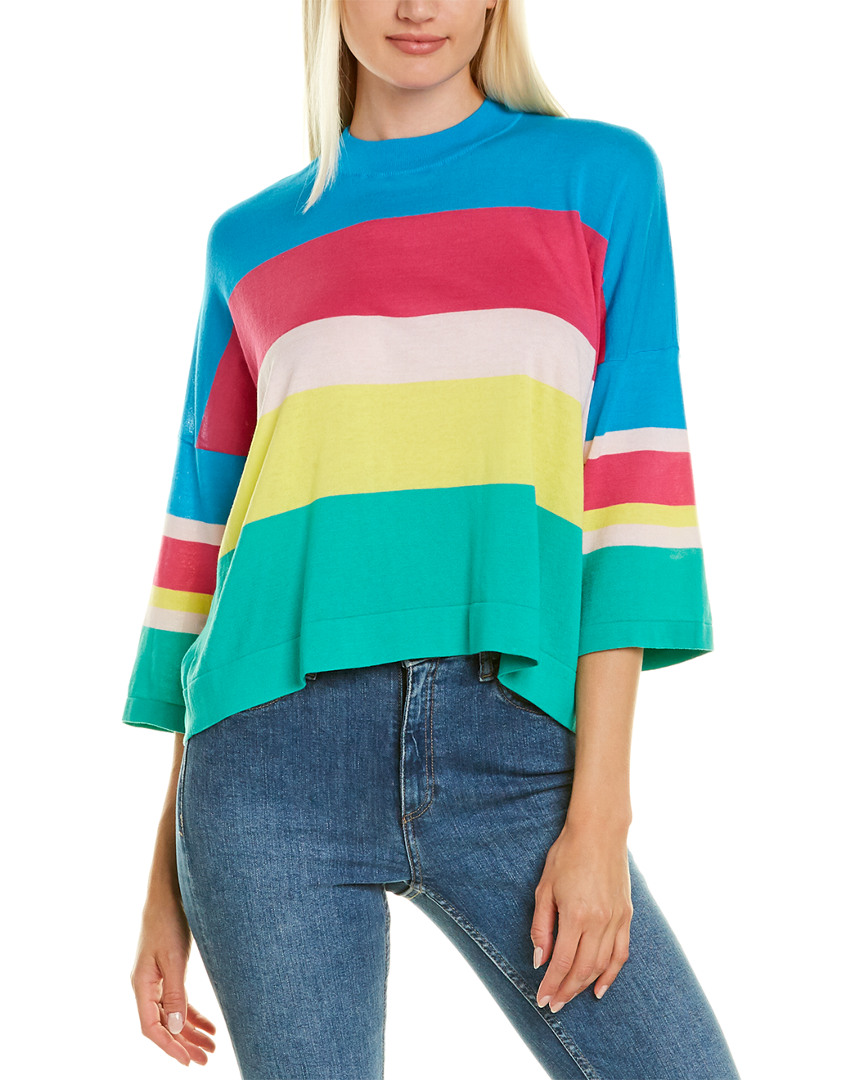 Image of Cotton by Autumn Cashmere Cropped Mock T-Shirt