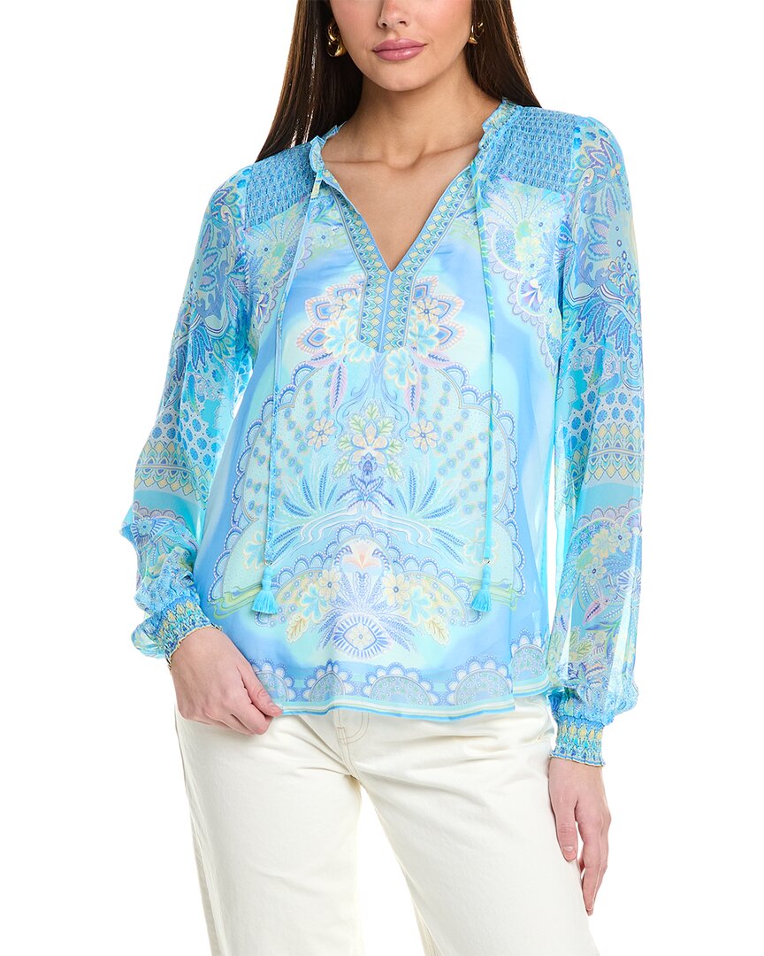 HALE BOB HALE BOB LUCIA SILK-BLEND TOP