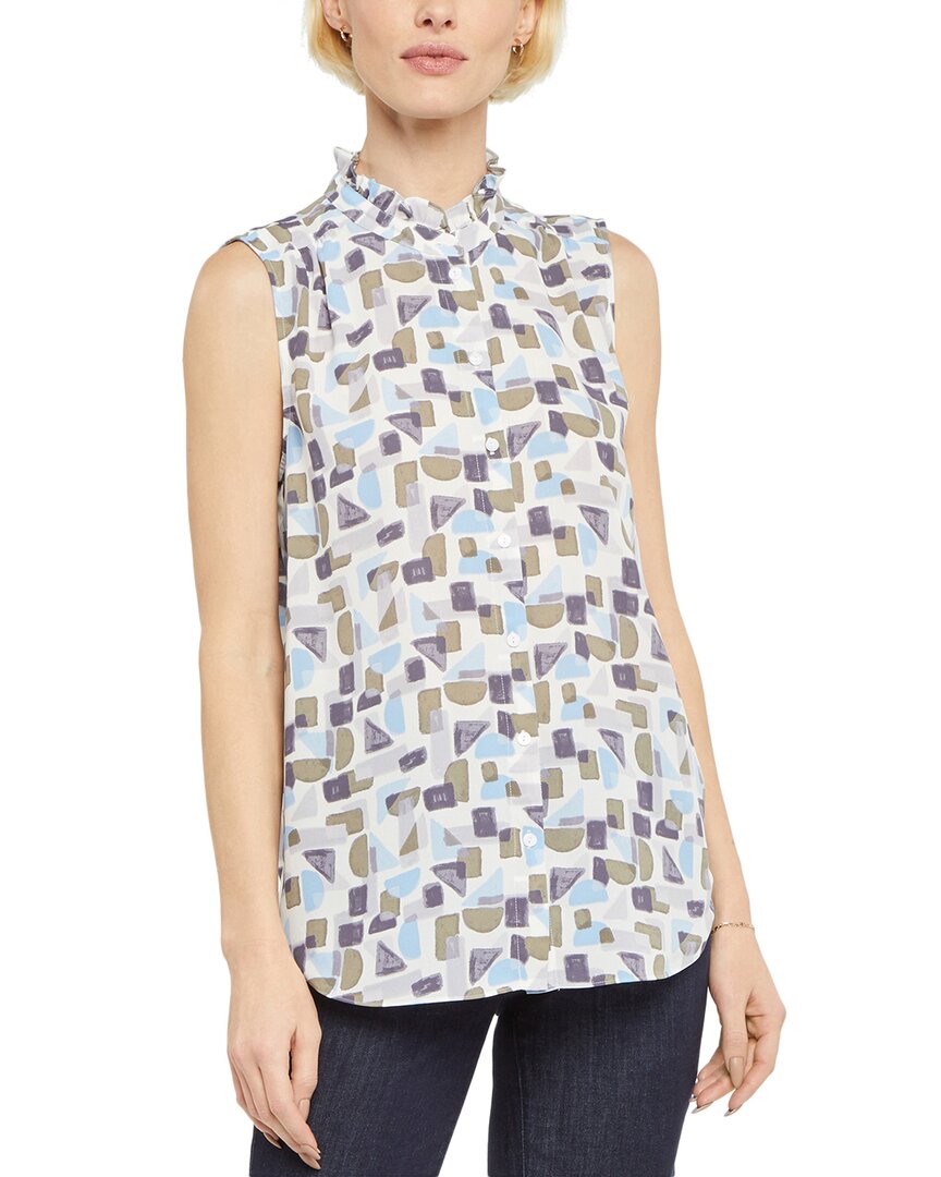 Nydj Sleeveless Ruffled Top
