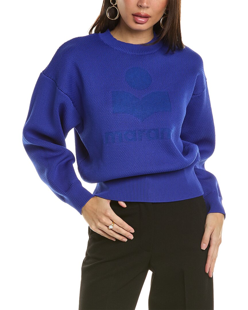Shop Isabel Marant Étoile Isabel Marant Etoile Ailys Wool-blend Sweater In Blue