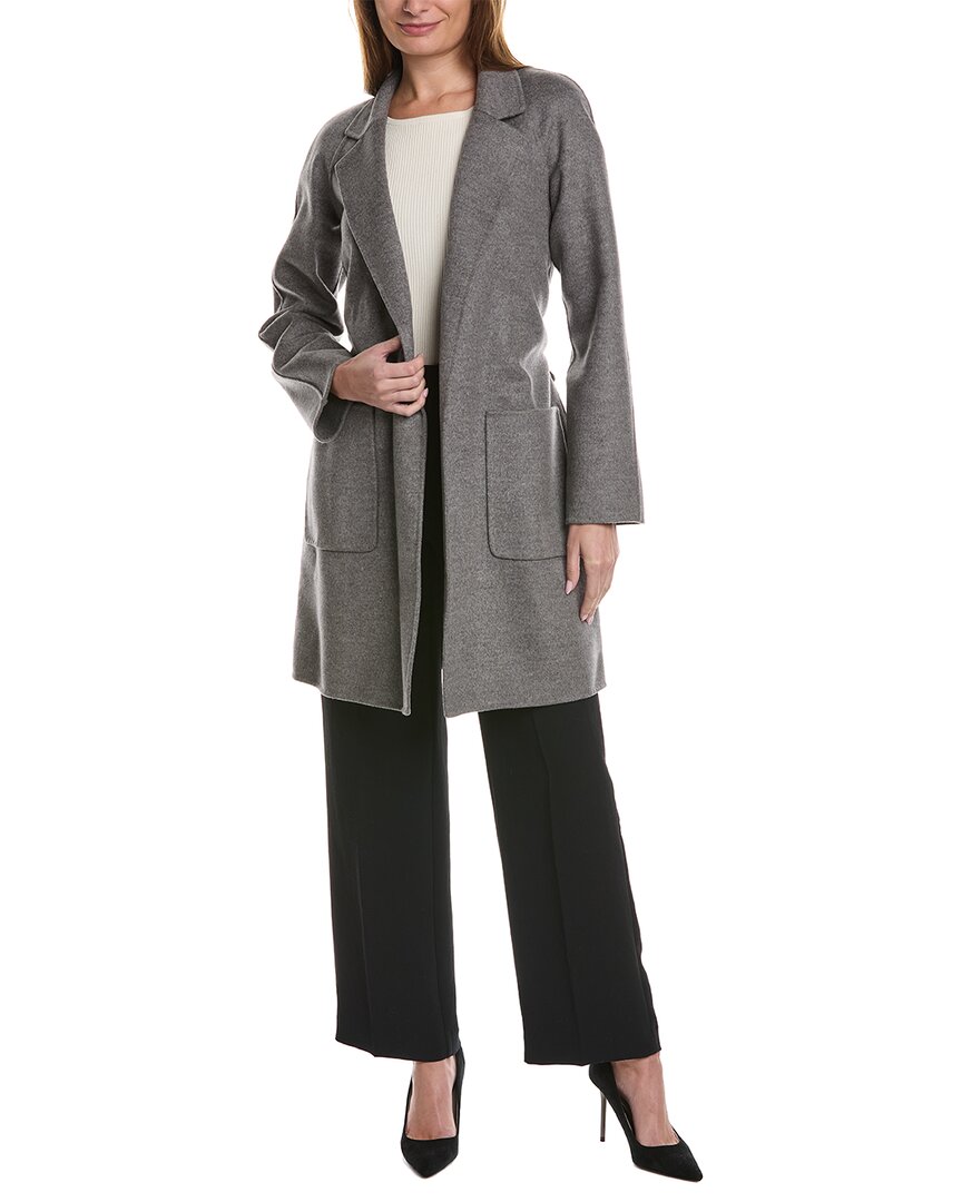 Shop Michael Kors Collection Melton Wool Bathrobe Coat