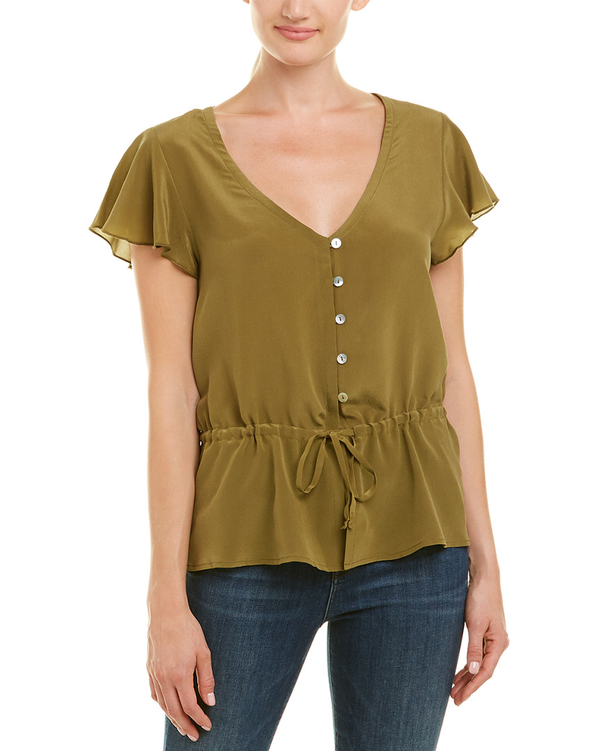 Image of Chaser Drawstring Silk Top