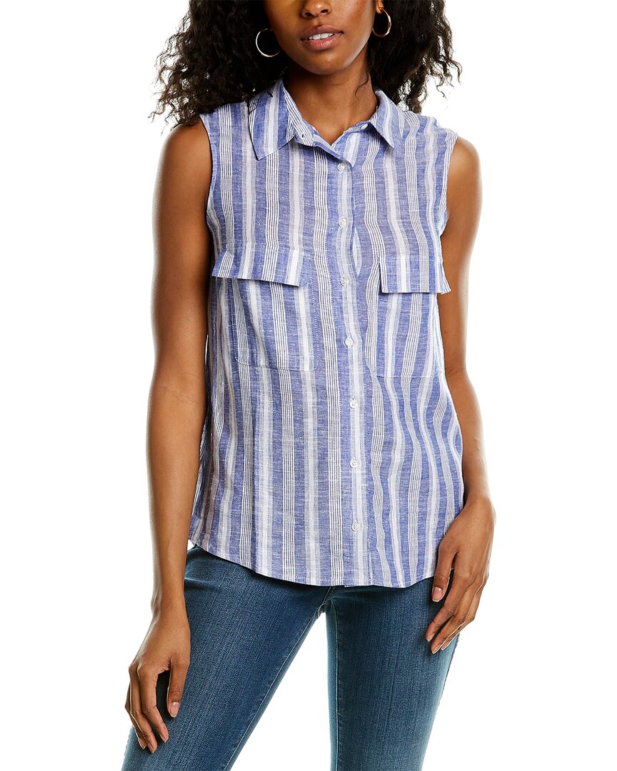 Tags Stripe Sleeveless Top