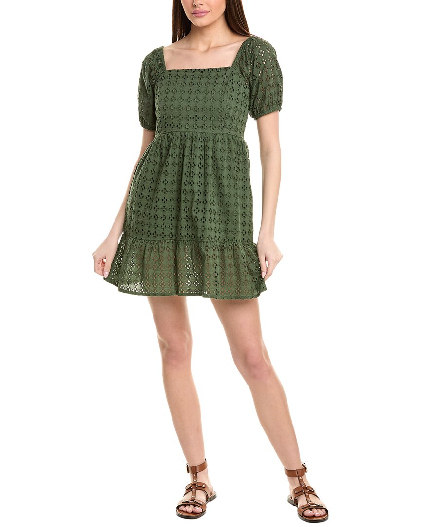 La Blanca Square Neck Dress Women's Green L