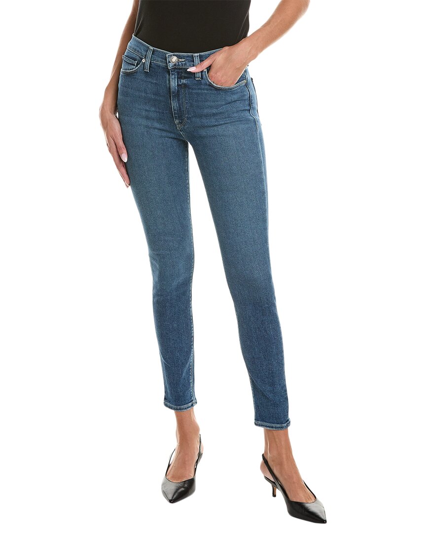 Hudson Jeans Barbara High-rise Wonderwall Super Skinny Ankle Jean In Blue