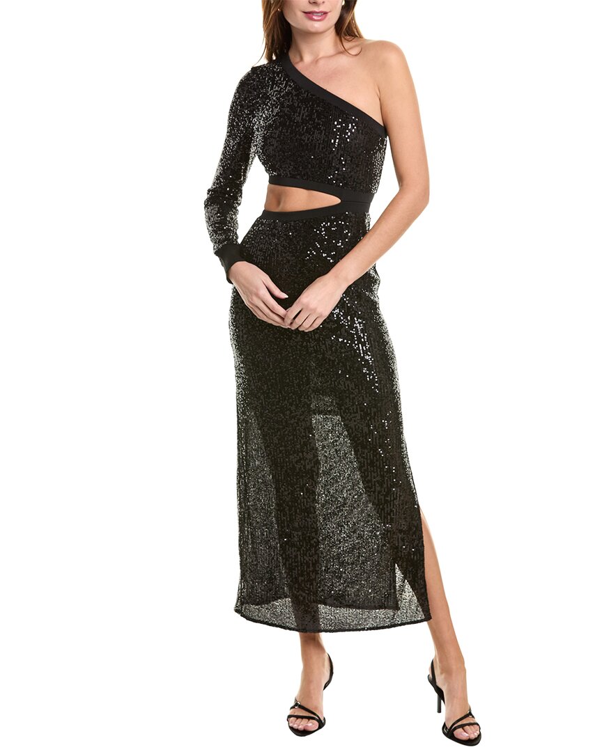 Allsaints Daisy Topaz Midi Dress In Black