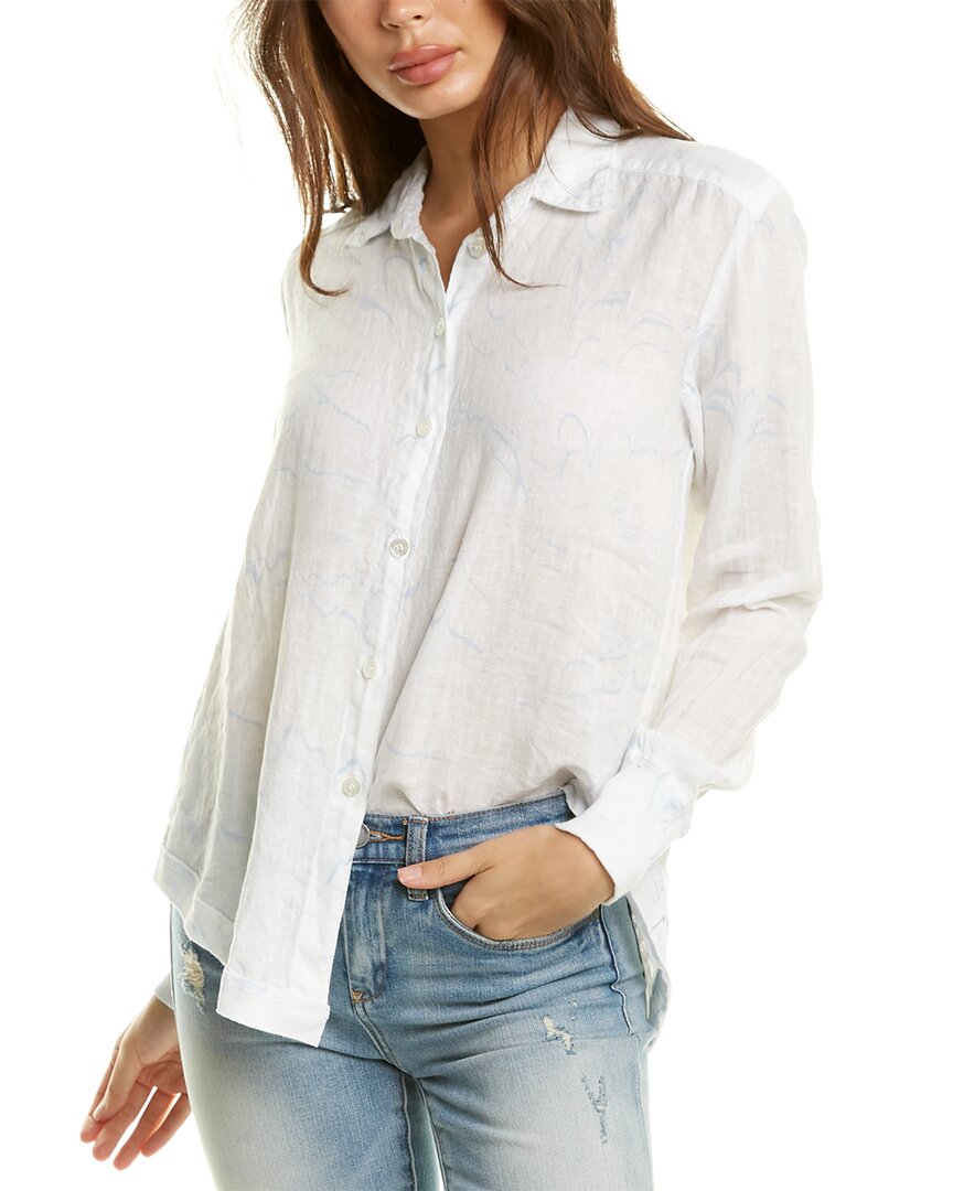 Image of Wilt Rib Mix Marble Linen Shirt