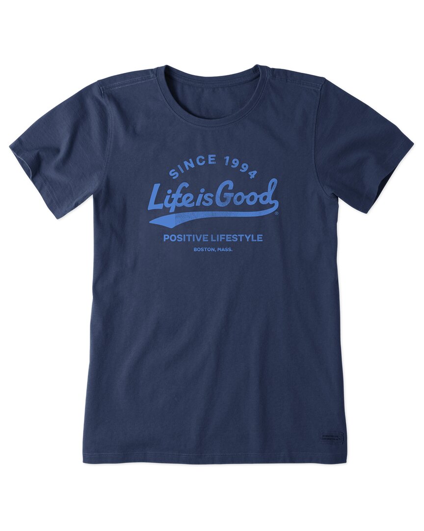 Life Is Good Crusher Lite T-shirt In Blue
