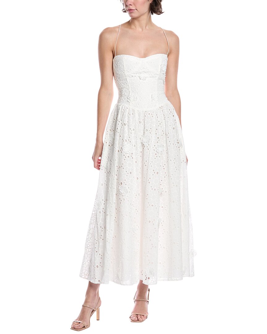 Bardot Estie Broderie Maxi Dress In White