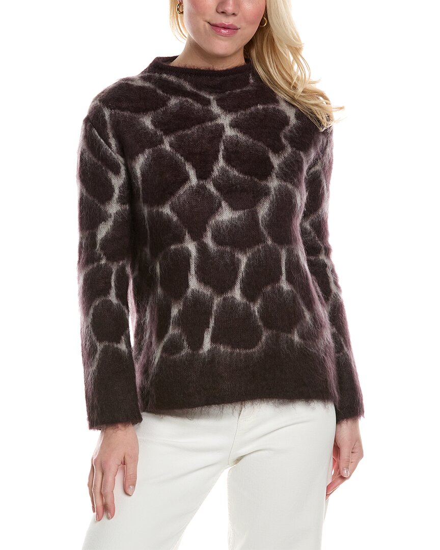 Max Mara S Maxmara Giraffa Mohair & Wool-blend Sweater In Brown